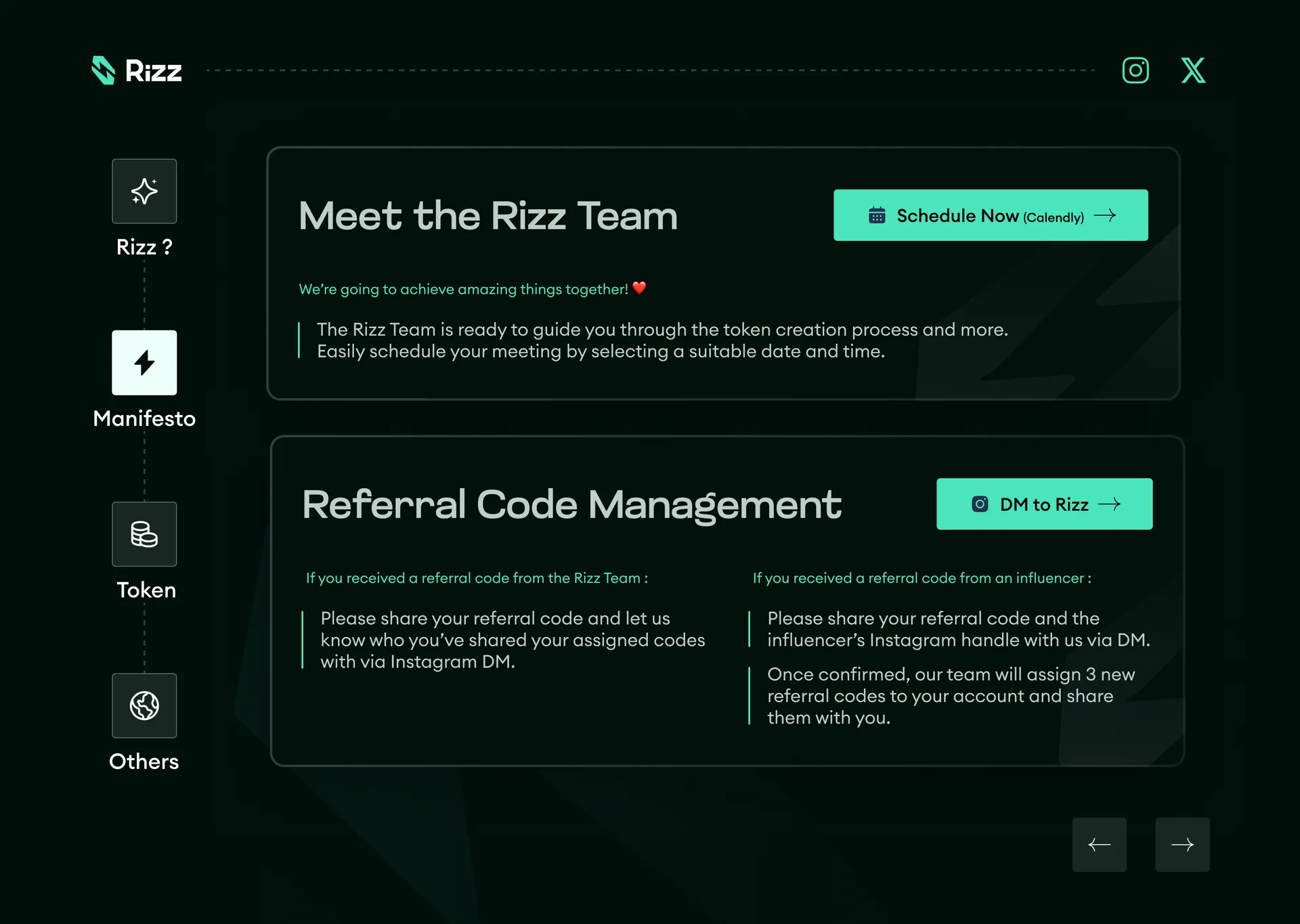 Rizz — Web3 Influencer Token Platform Website Design — 05